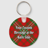 Clan Scott Crest over Red Tartan Sleutelhanger (Achterkant)