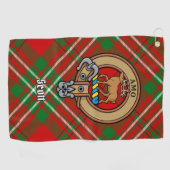 Clan Scott Crest sur la serviette de golf Red Tart (Horizontal)