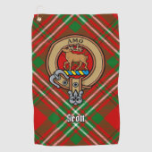 Clan Scott Crest sur la serviette de golf Red Tart (Devant)
