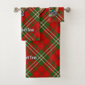 Clan Scott Crest sur Red Tartan (En situation)