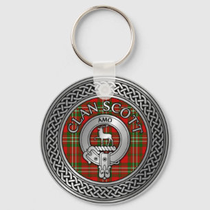 Clan Scott Crest & Tartan Knot Sleutelhanger