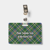Clan Scott Green Tartan Badge (Back with Clip)