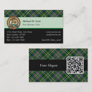 Clan Scott Green Tartan Carte de visite