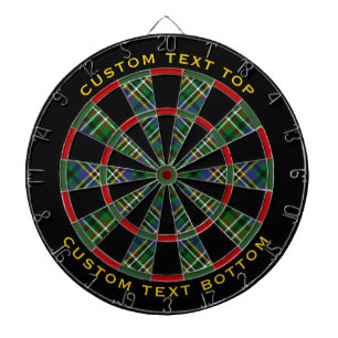 Clan Scott Green Tartan Dart Board Dartbord