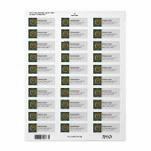 Clan Scott Green Tartan Étiquette (Feuille entière)