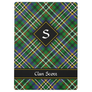 Clan Scott Green Tartan Klembord