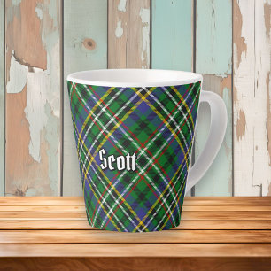 Clan Scott Green Tartan Latte Mok