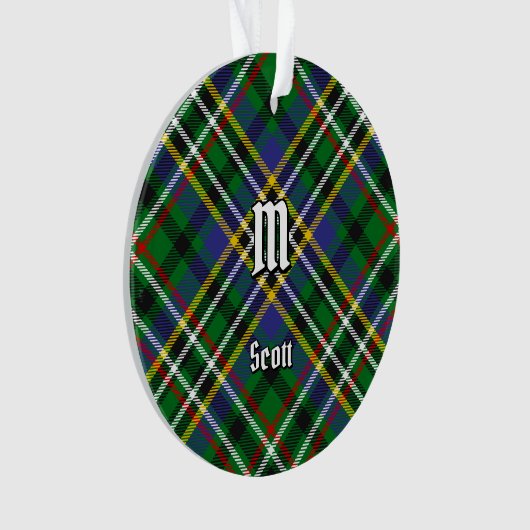 Clan Scott Green Tartan Orament (devant)