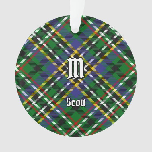 Clan Scott Green Tartan Orament (devant)
