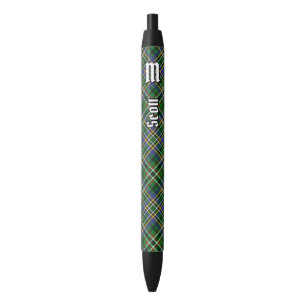 Clan Scott Green Tartan Zwarte Inkt Pen