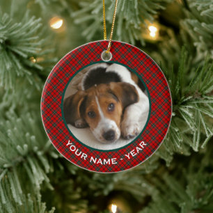 Clan Scott Red en Green Scottish Pset Photo Keramisch Ornament
