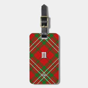 Clan Scott Red Tartan Bagagelabel