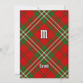 Clan Scott Red Tartan Kaart (Voorkant)