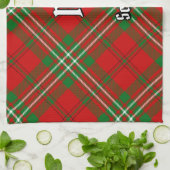 Clan Scott Red Tartan Kitchen Towel Theedoek (Gevouwen)