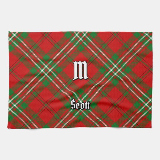 Clan Scott Red Tartan Kitchen Towel Theedoek (Horizontaal)