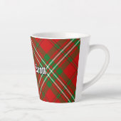 Clan Scott Red Tartan Latte Mug (Droite)