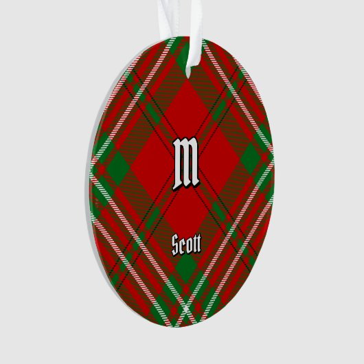 Clan Scott Red Tartan Orament (devant)