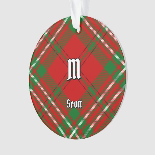 Clan Scott Red Tartan Orament (devant)
