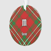 Clan Scott Red Tartan Ornament (voorkant)