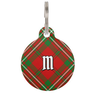 Clan Scott Red Tartan Pet ID Tag Huisdierpenning
