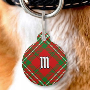 Clan Scott Rode Tartan ID-halsband Huisdierpenning