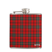 Clan Scott Tartan Monogram Heupfles (Voorkant)