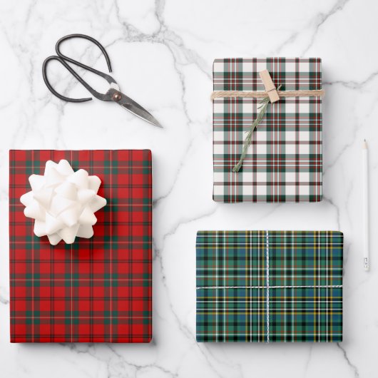 Clan Scott Tartan Variaties Inpakpapier Vel (Voorkant)