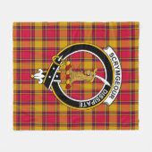 Clan Scrymgeour Tartan Pset Fleece Deken (Voorkant (Horizontaal))