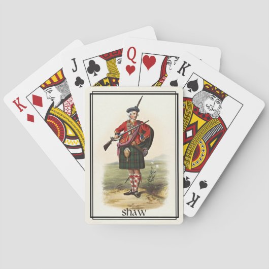 Clan Shaw Classic Schotland Deck Speelkaarten (Achterkant)