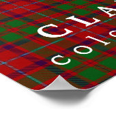 Clan Shaw Colors of Scotland Tartan Poster (Hoek)
