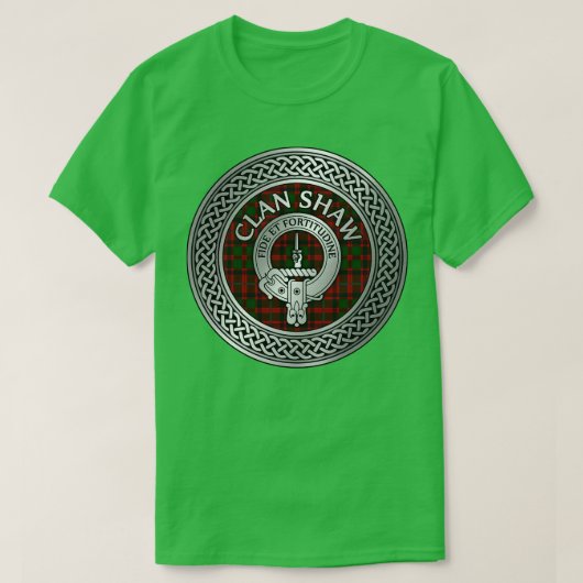 Clan Shaw Crest Tartan Knot T-shirt (Design voorkant)