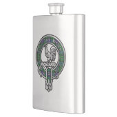 Clan Sinclair Crest & Hunting Tartan Flask Flacon (Links)