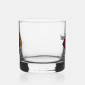 Clan Sinclair Crest over Rode Tartan Whisky Glas (Links)
