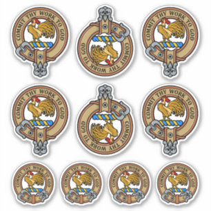 Clan Sinclair Crest Sticker Set