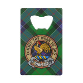 Clan Sinclair Crest sur la chasse Tartan (Devant)