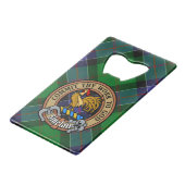 Clan Sinclair Crest sur la chasse Tartan (Devant Angle)