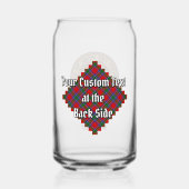 Clan Sinclair Crest sur Red Tartan (Verso)