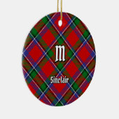 Clan Sinclair Tartan Keramisch Ornament (Rechts)