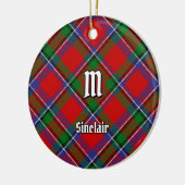 Clan Sinclair Tartan Keramisch Ornament (Links)