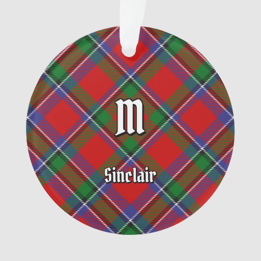 Clan Sinclair Tartan Ornament (voorkant)