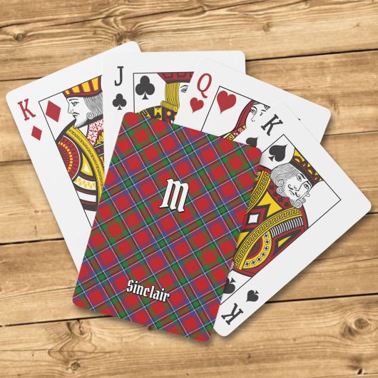 Clan Sinclair Tartan Pokerkaarten