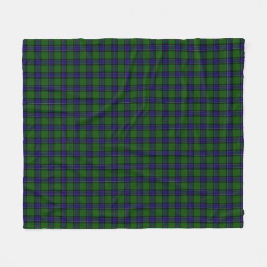 Clan Sinclair Tartan Pset Fleece Deken (Voorkant (Horizontaal))