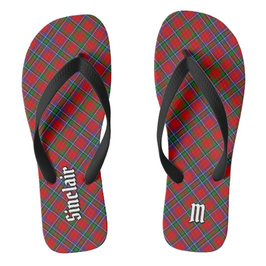 Clan Sinclair Tartan Teenslippers (Voetbed)