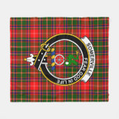 Clan Somerville Tartan Pset Fleece Deken (Voorkant (Horizontaal))