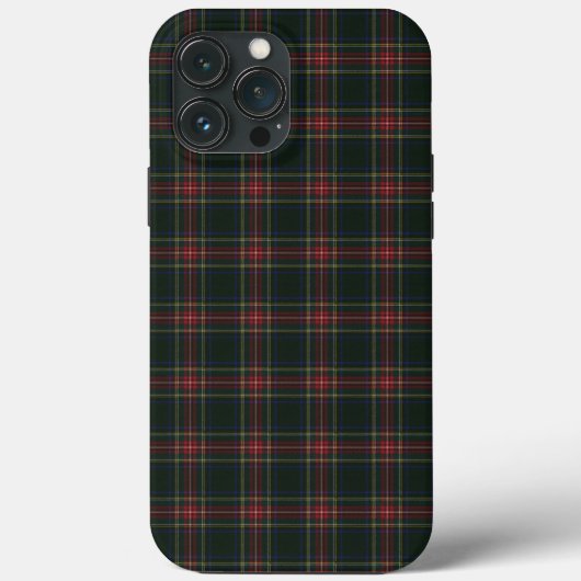 Clan Stewart Black Tartan Case-Mate iPhone Case (Achterkant)