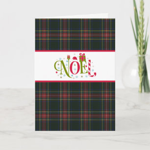Clan Stewart Black Tartan Holiday Card Feestdagen Kaart