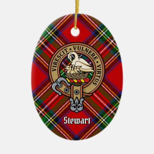 Clan Stewart Crest Keramisch Ornament (Voorkant)