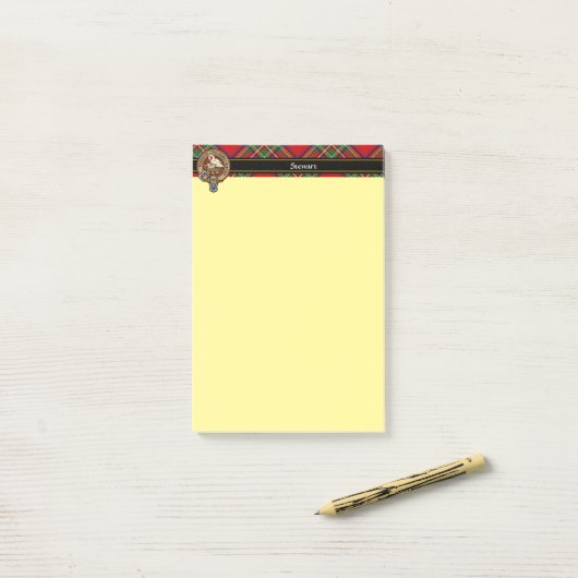 Clan Stewart Crest Post-it® Notes (Op bureau)
