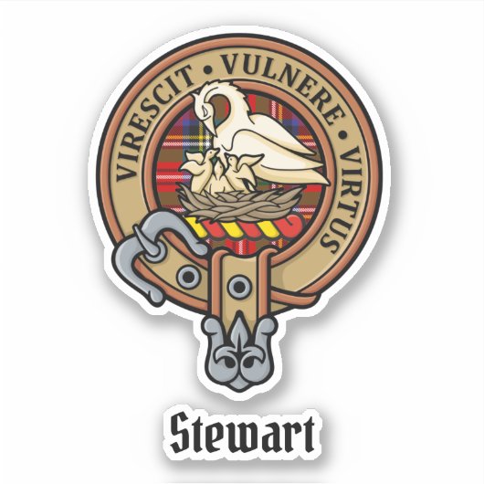 Clan Stewart Crest Sticker (Voorkant)