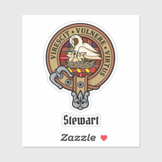 Clan Stewart Crest Sticker (Vel)